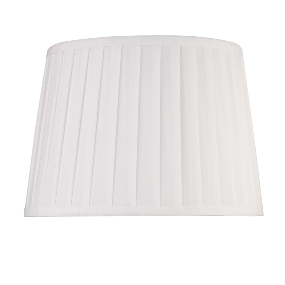 Queenswood Traditional Ivory Pleat Large Floor Lamp Shade - ES / E27