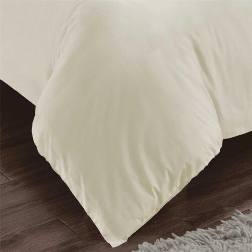 (Cream, Single) 400 Thread Count Duvet Cover Set 100% Cotton Bedding 2