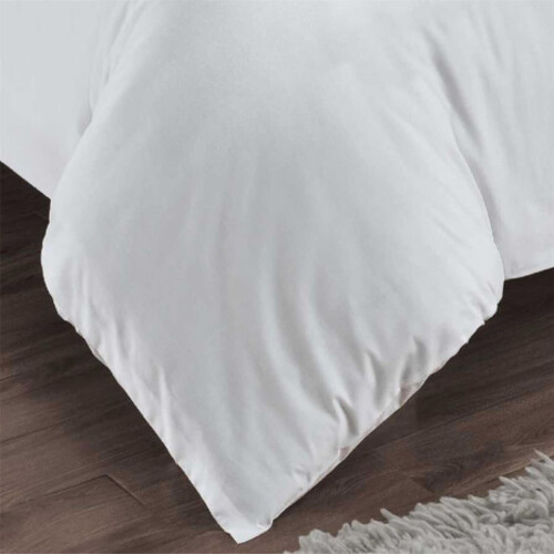 (White, Double) 400 Thread Count Duvet Cover Set 100% Cotton Bedding 2
