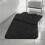 (Black, 1) Blocks Non- Slip Memory Foam Bath Mat/ Toilet Mat Set 1