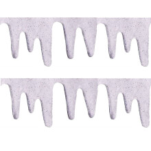 Christmas Fake Snow Icicle Drape Fringe Window Artificial Decorations ICEFNG
