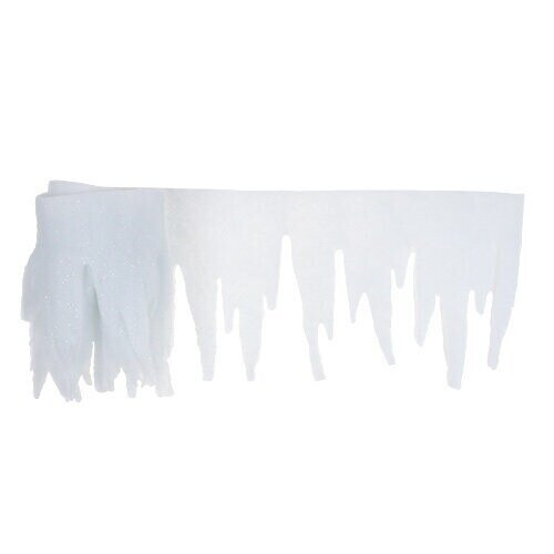 Christmas Fake Snow Icicle Drape Fringe Window Artificial Decorations ICEFNG 1