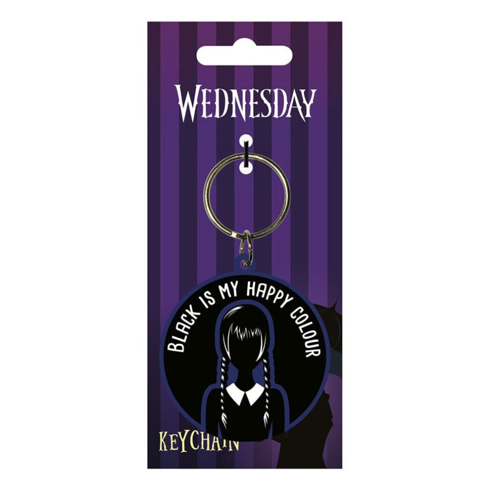 Pyramid International Wednesday Rubber Keychain Happy Colour - Jigsaw Puzzle