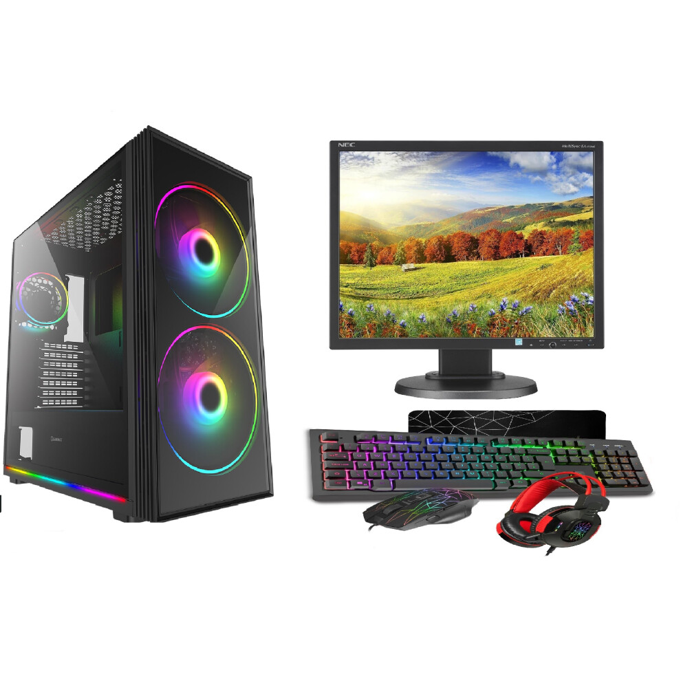 FAST GAMING PC BUNDLE:Intel core i3/8GB RAM/5OOGB HDD + 128GB SSD/GT730 2GB/WINDOWS 10/SNIPER