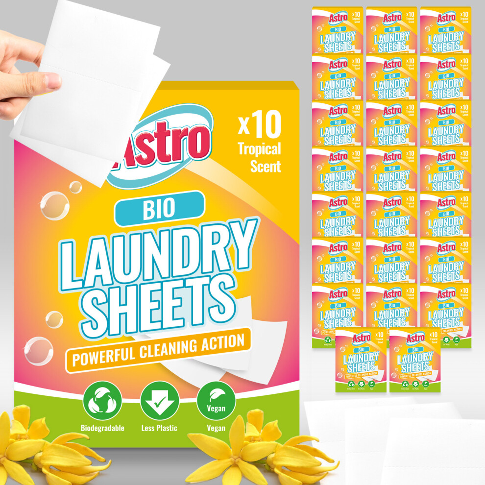 (10 sheets) Bio Laundry Detergent Sheet Washing Powder Sheets