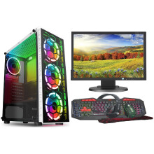 FAST GAMING PC BUNDLE:INTEL CORE i3/8GB RAM/500GB HDD + 128GB SSD/GT730 2GB/WINDOWS 10/WHITE RAIDER