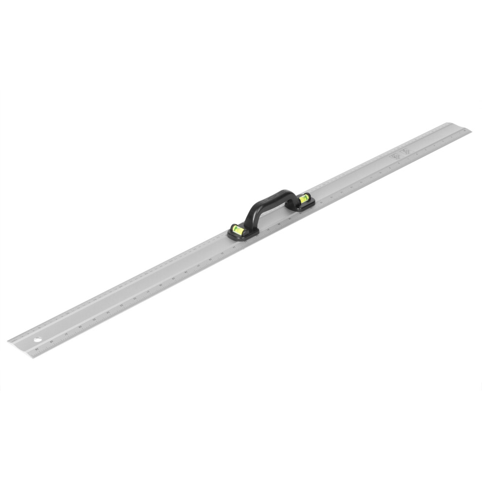 Jazooli 1000mm Aluminium Spirit Level Ruler with Handle, CM, MM, Inch