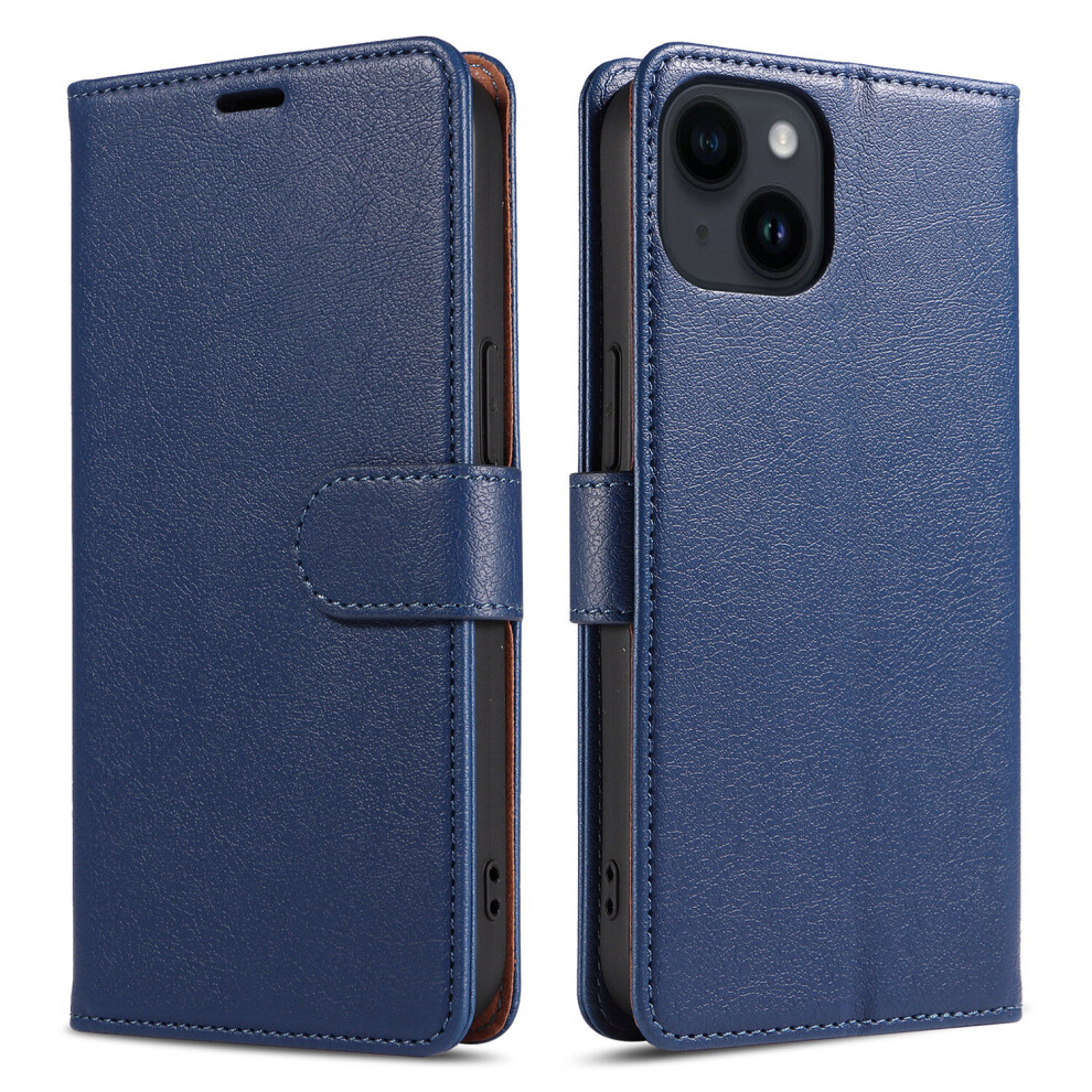 Case for iPhone X/XS blue leather flip cover No306831