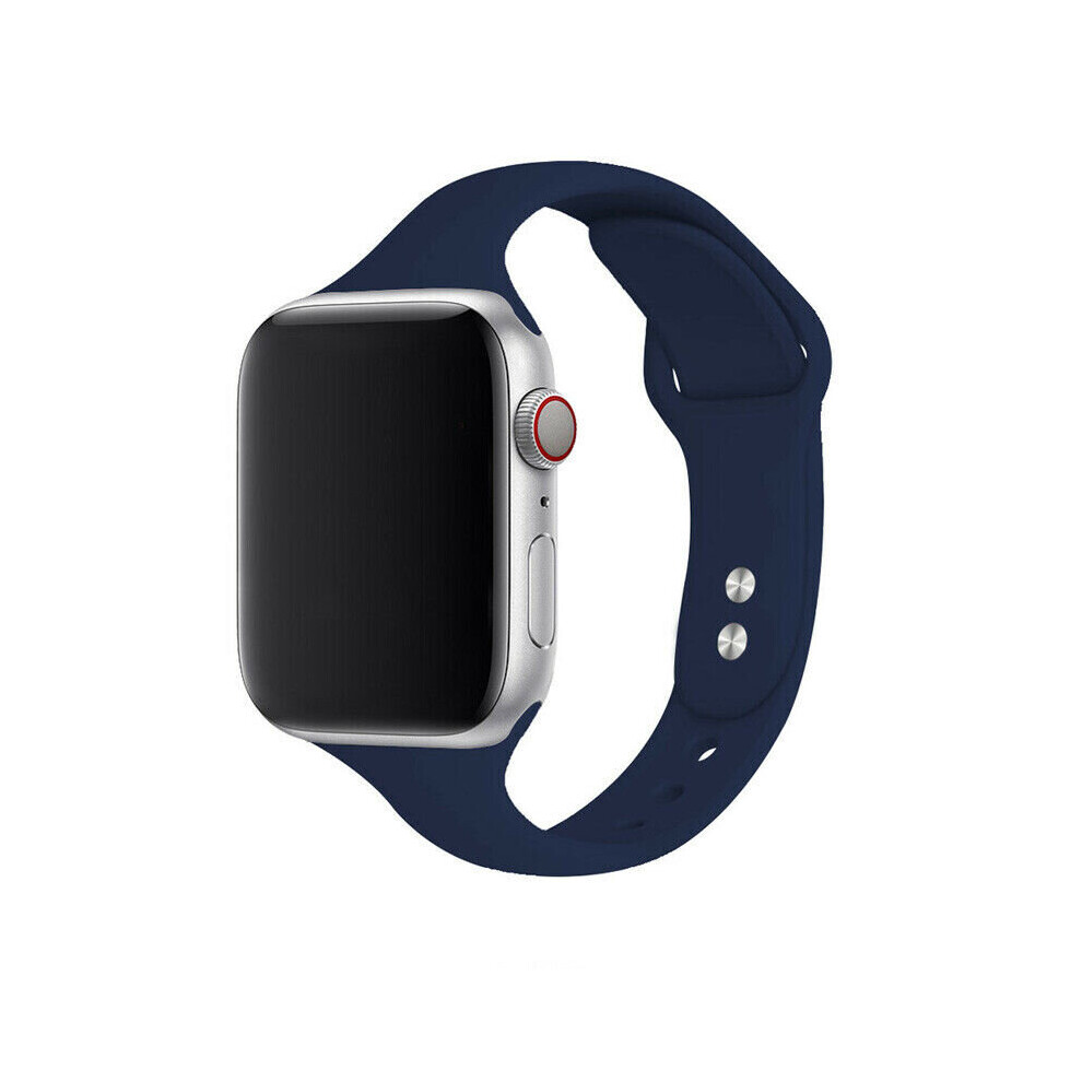 (Midnight ) (42Mm / 44Mm) For Apple Watch Silicone Iwatch Strap Band 42Mm To 44Mm Blue 7437728299233
