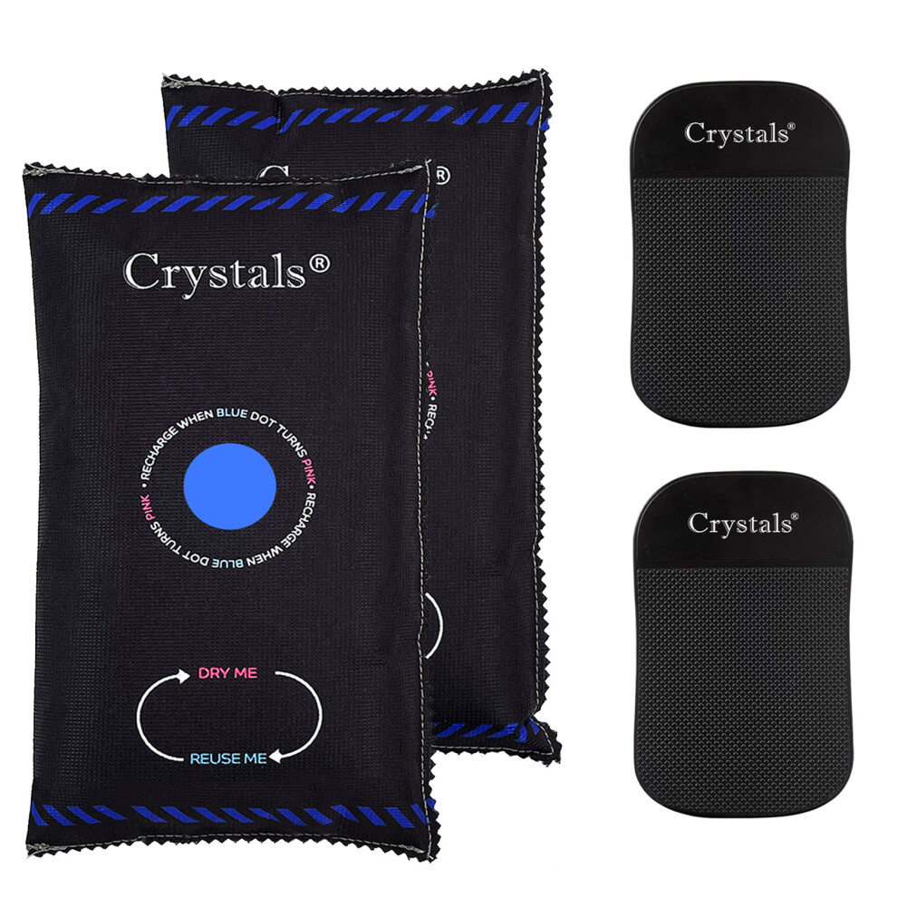2x1kg Car Home Dehumidifier Large Dry Bag Moisture Killer Absorber Pad