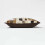Homescapes Small Block Check Brown & Cream Leather Cushion 45 x 45 cm 4