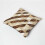 Homescapes Diamond Check Cream & Brown Leather Cushion 45 x 45 cm 5