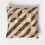 Homescapes Diamond Check Cream & Brown Leather Cushion 45 x 45 cm 1