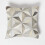 Homescapes Geometric Star Grey Leather Cushion 45 x 45 cm 1