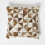 Homescapes Diamond Check Brown & Cream Hide Leather Cushion 45 x 45 cm 1
