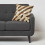 Homescapes Diamond Check Cream & Brown Leather Cushion 45 x 45 cm 2