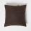 Homescapes Small Block Check Brown & Cream Leather Cushion 45 x 45 cm 3