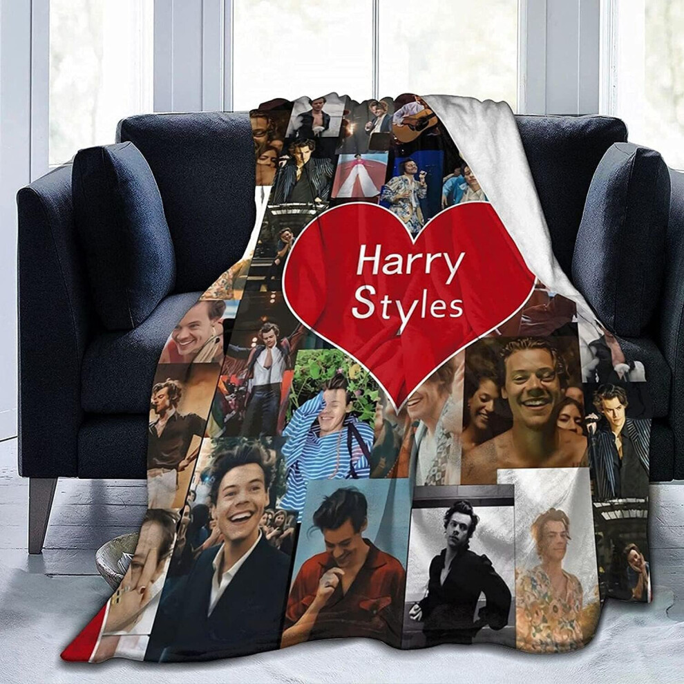 (150CM X 125CM) Harry Trend Styles Blanket Fleece Super Soft Mini Sofa Or Bed Warm Blanket for Adults Or Children es