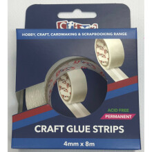 Stix2 Craft Glue Strips 4mm X 8m Roll Acid Free Double Sided Permanent Adhesive