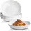 (6pc set) Salad Pasta Bowls Serving Bowl Set White Porcelain 1