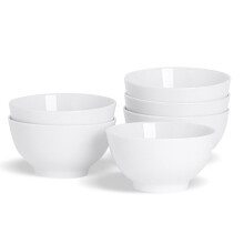 (4pc set) Cereal Bowl Set Rice Soup Bowls WHT Porcelain Gift