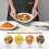 (6pc set) Salad Pasta Bowls Serving Bowl Set White Porcelain 3