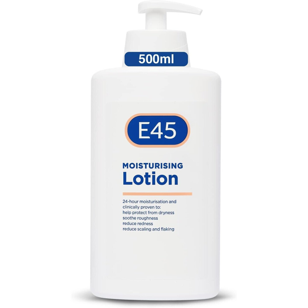 E45 Moisturiser 500 ml  Dermatological Body Moisturiser  Body Lotion