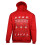 True Face (Red, XS) 3D Christmas Hoodie LED Light Up Pullover Jumper 1