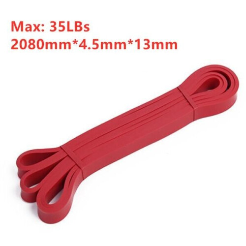 Exercise Band Resistance Band Rubber Band-Powerbands-Red 1