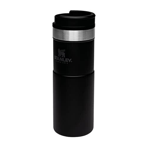 Stanley NeverLeak Travel Mug .47L Matte Black Leakproof Tumbler for