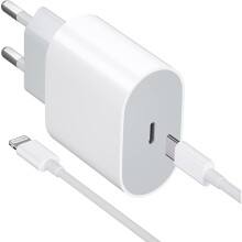 20W USB-C Power adapter fast charger for iPhone + 1M Cable