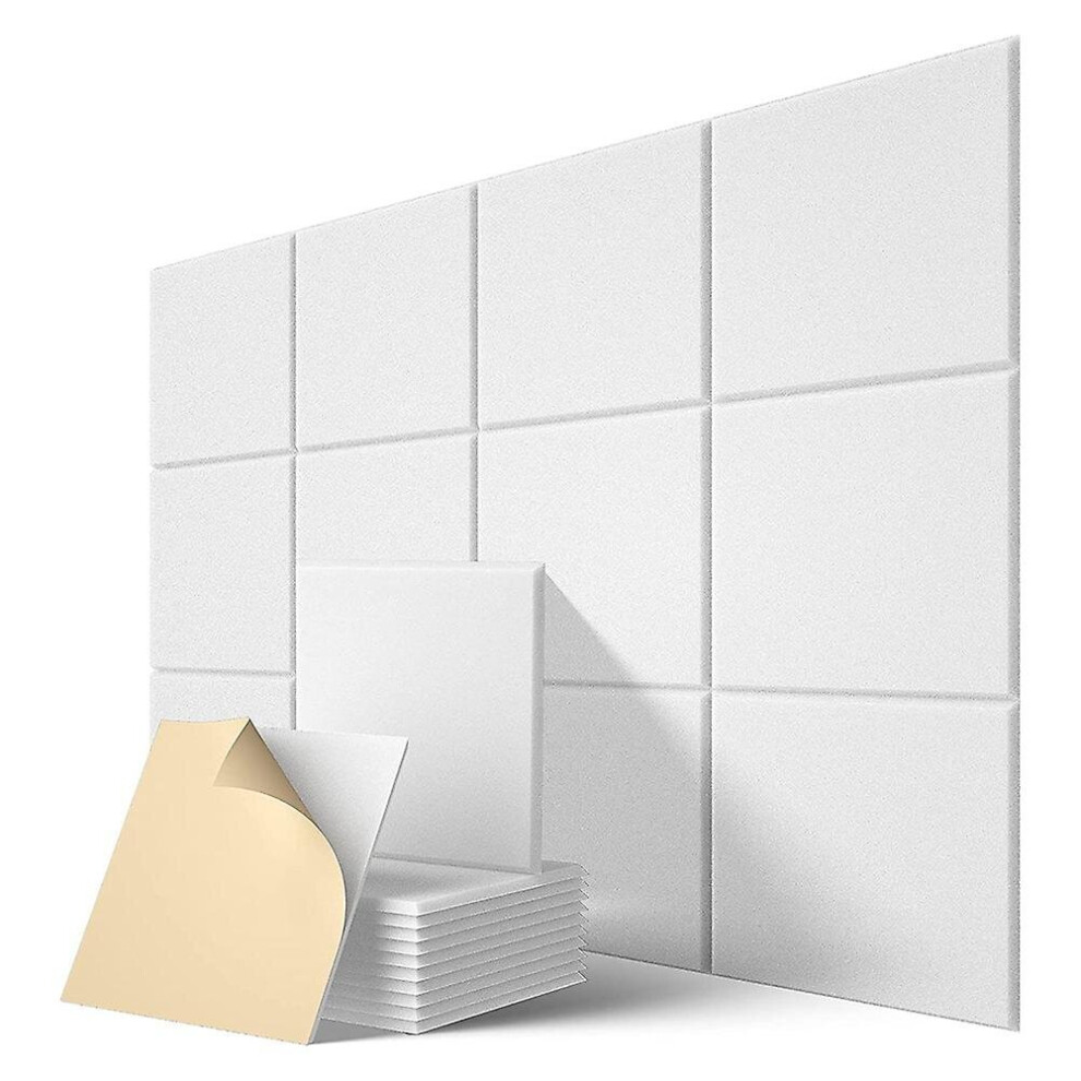 Self-Adhesive Acoustic Panels 12 Pack,12 X 12 X 0.4 Inch Sound Proof Padding,Sound Absorbing Panel 9130527000847