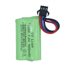 14500 7.4v Sm-3p Lithium Battery Pack Electric Toy Off-road Vehicle Climbing Car Four-wheel Drive Battery Pack