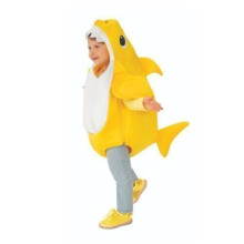 (  Yellow Shark,   90cm (24-30M)) Kids Baby Shark Family Fancy Dress Boys Girls Toddler Halloween Costume Jumpsuit