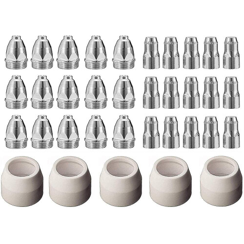 P80 Plasma Electrode Tip Nozzle 1.5 100amp Plasma Cutting Torch Consumables Accessory 35pcs