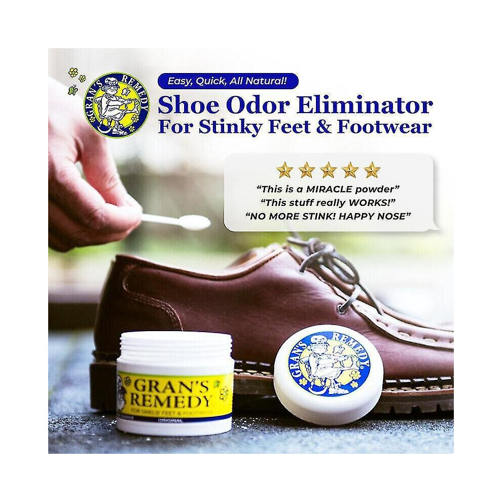Orange (Orange) 50G Gran's Remedy Shoe Deodorizer Powder And Foot Odor Eliminator(Cooling)