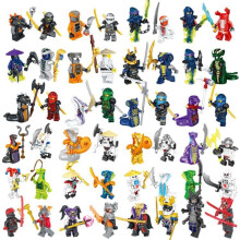 48pcs/set Ninjago Minifigures Mini figure Building Blocks Kids Toys