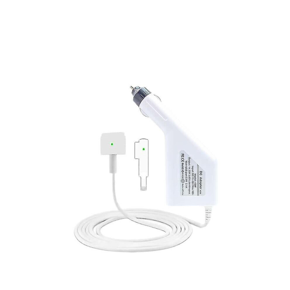 85W 5 Pin T Style Magsafe 2 Car Charger For Macbook A1398 9130527208243