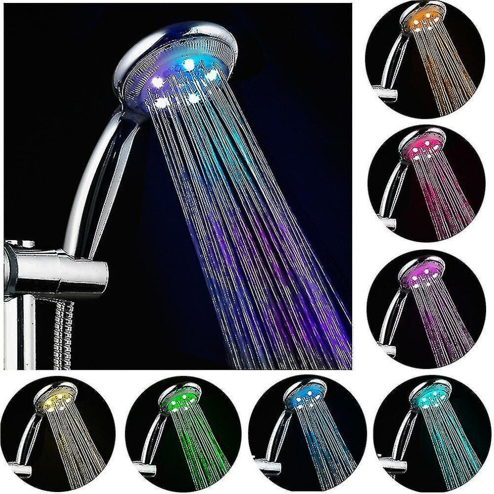 Handheld Shower Heads 7 Color Modes Showerhead Led High Pressure Showerheads Hy
