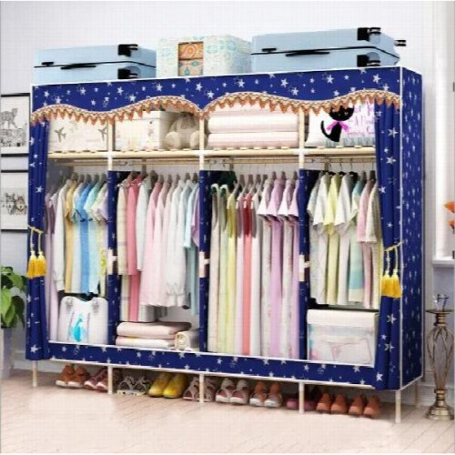 solid wood wardrobe easy assembled wardrobe length