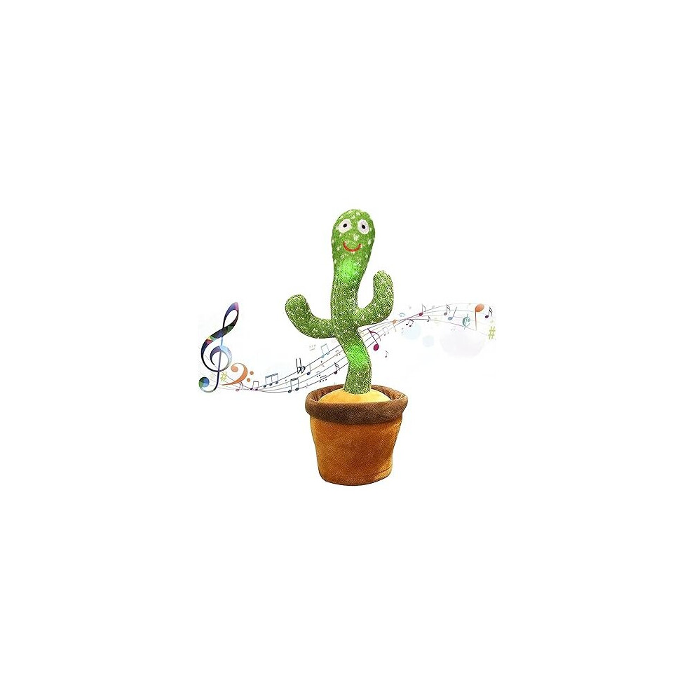 (Green) seOSTO Dancing Cactus Toy Repeat What You Say, Talking Cactus Toy Singing Cactus Mimic Toys for Year Old Boys Girls Kids Gifts, Baby Encourage