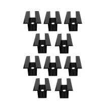 10 X Centre Clamp Pv Solar Panels, Black, Module Clamp For All Frame Heights, Solar Panels Bracket