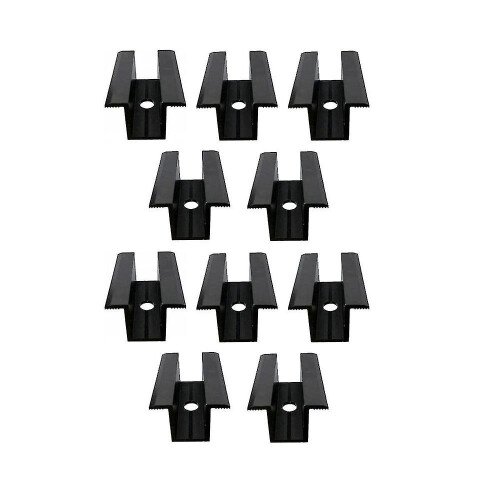 10 X Centre Clamp Pv Solar Panels, Black, Module Clamp For All Frame Heights, Solar Panels Bracket
