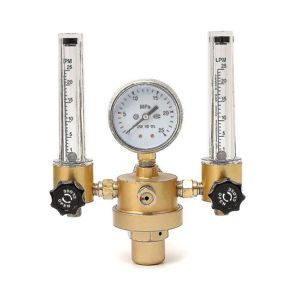 Double Tube Argon Co2 Gauge Pressures Regulator Flow Meter Control Valves Bubble Counter Flowmeter
