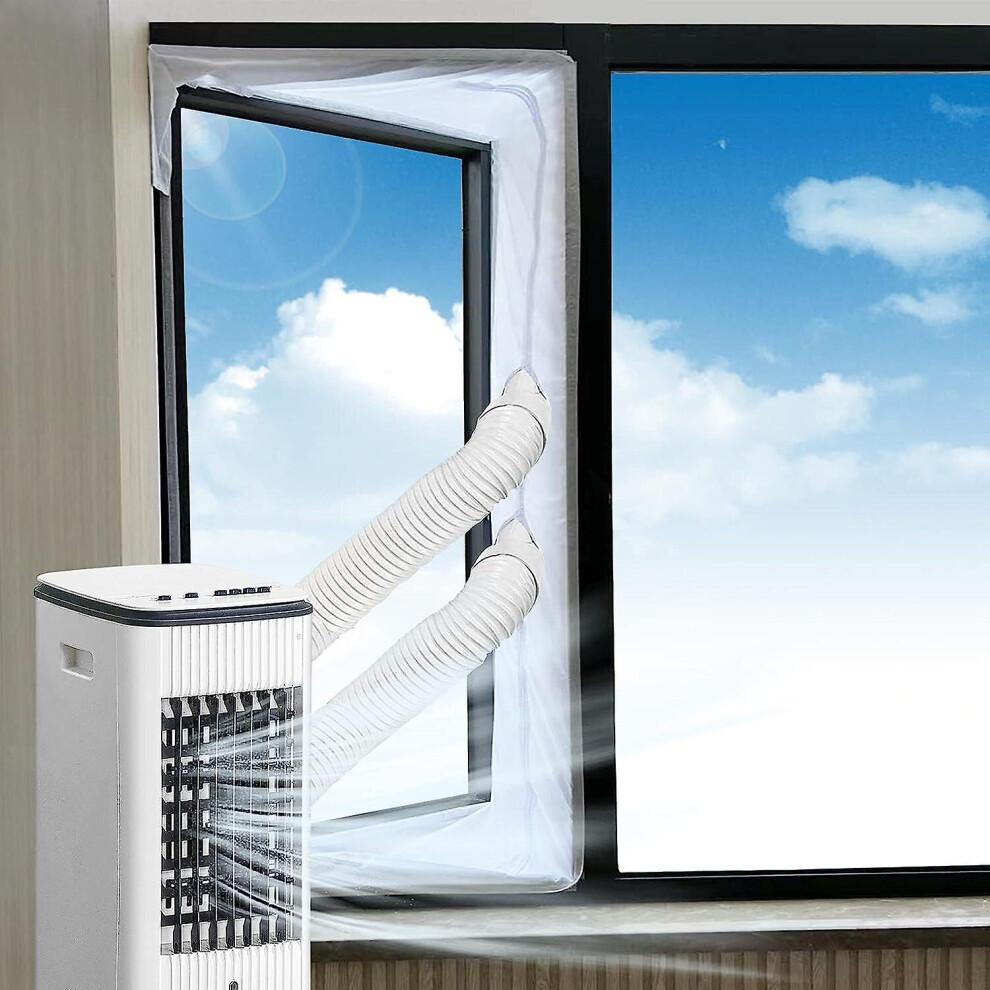 300cm Mobile Air Conditioner Door Window Caulk Kit, For Air Conditioners, Tumble Dryers And Dehumidifiers Drain Pipe Caulk Zipper, Easy To Install (3m