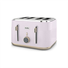 Breville Obliq 4 Slice Toaster - Lilac And Pale Gold