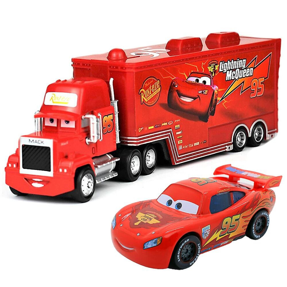 (Mcqueen) Cars Movie Mcqueen The King Chick Hicks Mack Truck Uncle Truck-image-OPC-PCHSVSR-NEW