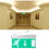 Acrylic Led Green Letter Fire Emergency Exit Lighting Sign Safety Evacuation Indicator Light 110-220 3