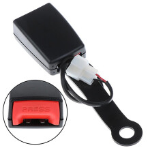 Universal Auto Car Seat Belt Buckle Socket Plug Connector W/warning Cable Hfmqv