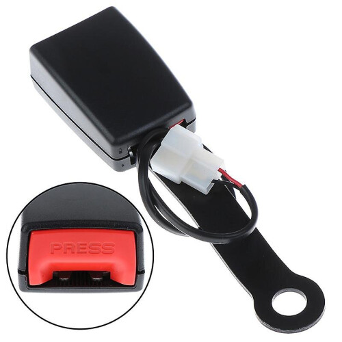 Universal Auto Car Seat Belt Buckle Socket Plug Connector W/warning Cable Hfmqv